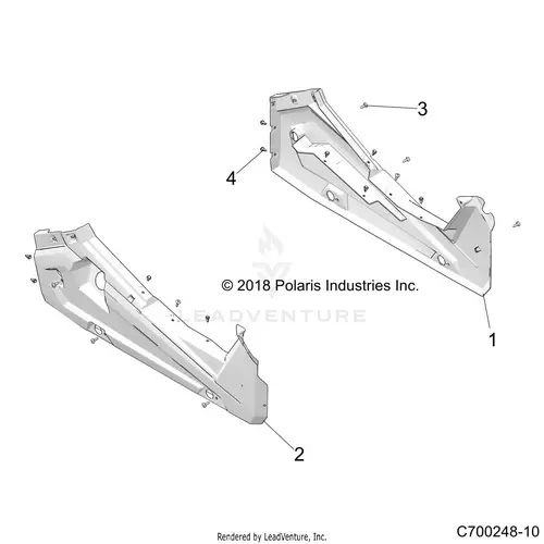 Body: Rocker Panels - 2022 Polaris Rzr Xp 1000 Premium 1