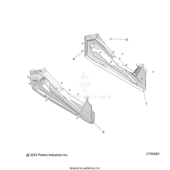 Body: Rocker Panels - 2025 Polaris Rzr Xp 1000 Ultimate 1