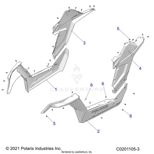 Body: Rockers - 2023 Polaris Rzr 200 Evap 1