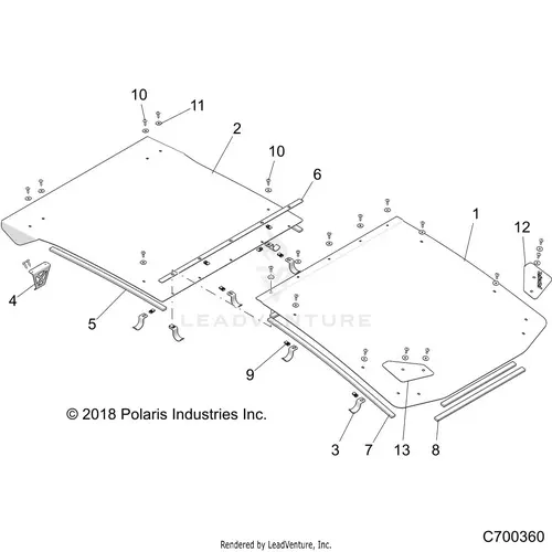 Body: Roof - 2021 Polaris Rzr Turbo S 4 1