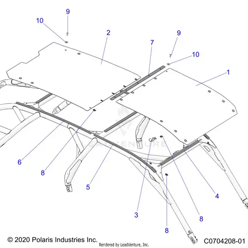 Body: Roof - 2024 Polaris Rzr Pro R 4 Premium 1