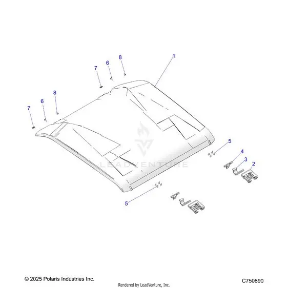 Body: Roof - 2026 Polaris Rzr Xp 1000 Ultimate 1