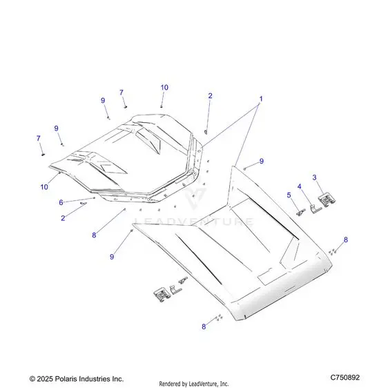 Body: Roof - 2026 Polaris Rzr Xp 4 1000 Ultimate 1
