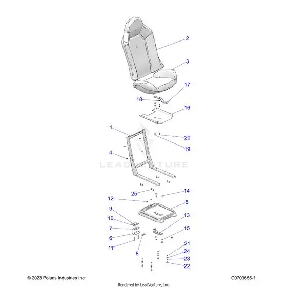 Body: Seat Asm. And Slider - 2026 Polaris Rzr Trail S 1000 Ultimate 1