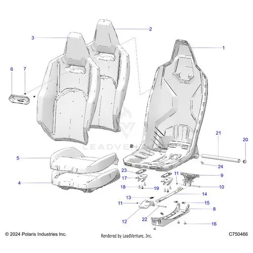 Body: Seat Asm. Front - 2026 Polaris Rzr Pro Xp 4 Ultimate 1