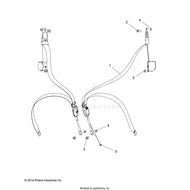 Body: Seat Belt Mounting - 2015 Polaris Rzr Xp 4 1000 1