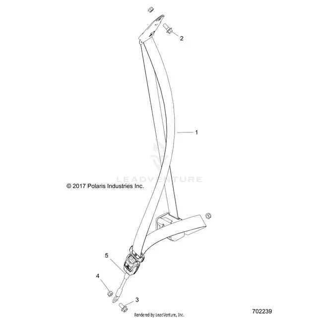 Body: Seat Belt Mounting - 2020 Polaris Rzr Rs1 1