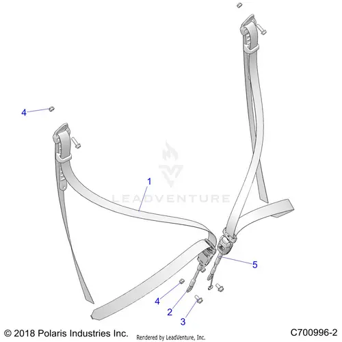 Body: Seat Belt Mounting - 2020 Polaris Rzr Xp Turbo 1