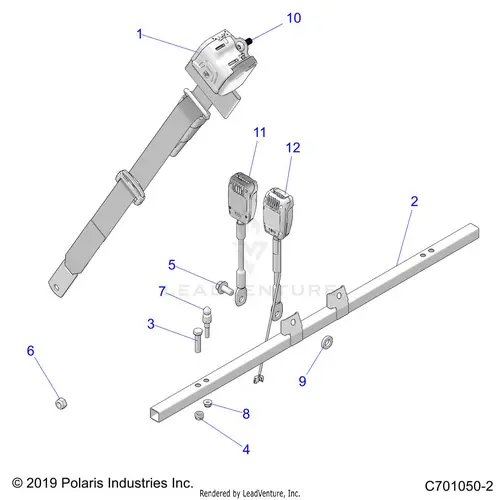 Body: Seat Mounting And Belts - 2020 Polaris Rzr 570 1