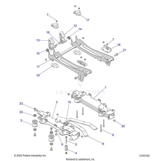 Body: Seat Mounting Driver - 2023 Polaris Rzr Pro R Sport/Premium 1
