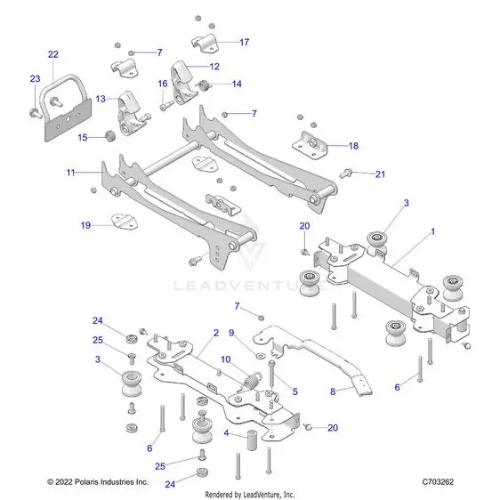 Body: Seat Mounting Front - 2024 Polaris Rzr Pro Xp 4 Ultimate 1