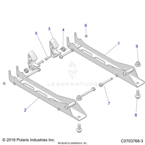 Body: Seat Mounting Pass. - 2021 Polaris Rzr Pro Xp Premium Ca 1