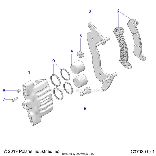 Brakes: Caliper Front - 2022 Polaris Rzr Pro Xp 4 Ultimate 1