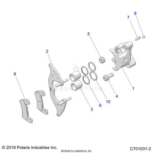 Brakes: Front Caliper - 2020 Polaris Rzr Trail S 900 1