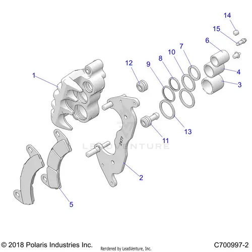 Brakes: Front Caliper - 2020 Polaris Rzr Xp Turbo 1