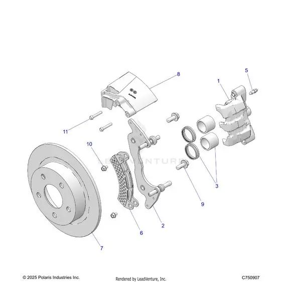 Brakes: Front Caliper - 2026 Polaris Rzr Xp S 1000 Ultimate 1