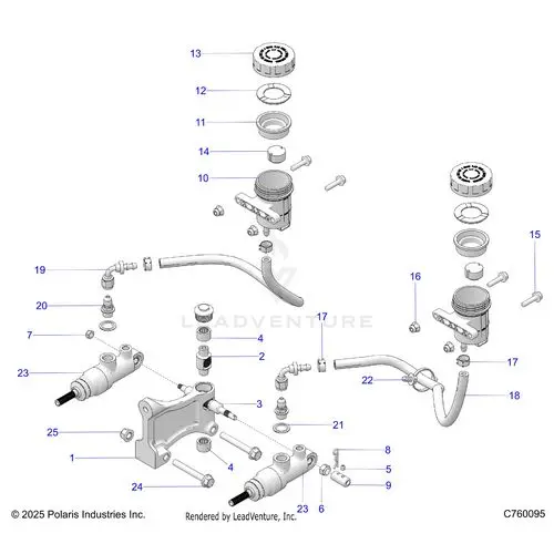 Brakes: Master Cylinder & Reservoirs - 2026 Polaris Rzr Pro R Race 1