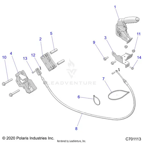 Brakes: Parking Brake - 2022 Polaris Rzr Trail 570 1