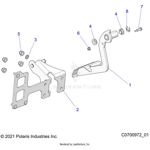 Brakes: Pedal - 2022 Polaris Rzr Xp 4 1000 Premium 1