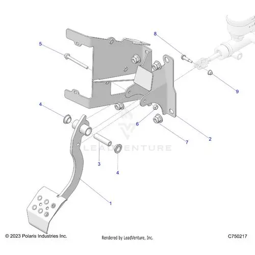 Brakes: Pedal - 2025 Polaris Rzr Pro R Factory Armored Le Ultimate 1