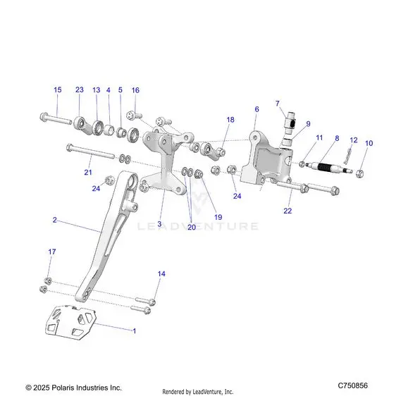 Brakes: Pedal - 2025 Polaris Rzr Pro R Race 1