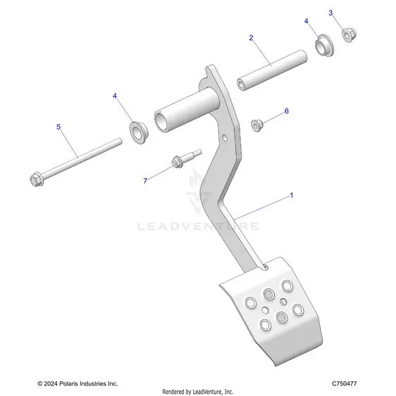 Brakes: Pedal - 2025 Polaris Rzr Xp 1000 Premium 1