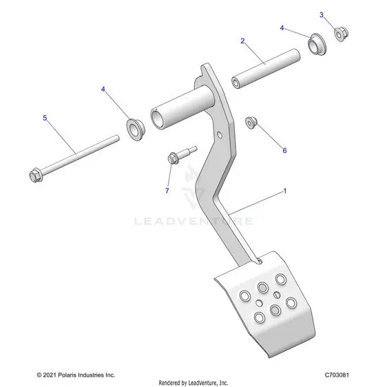 Brakes: Pedal - 2025 Polaris Rzr Xp 1000 Sport 1