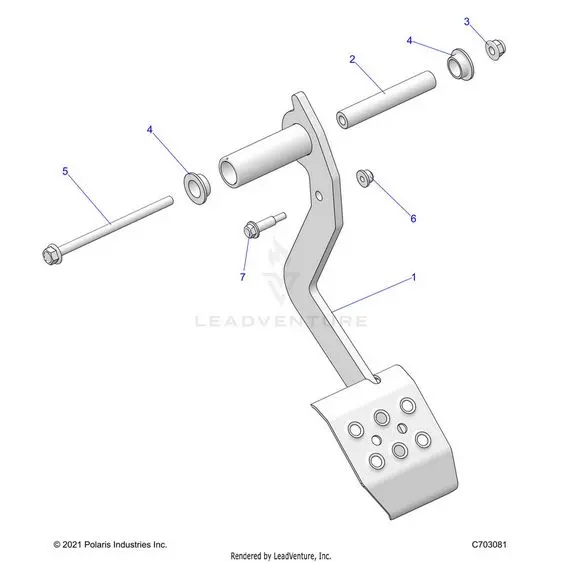 Brakes: Pedal - 2025 Polaris Rzr Xp 4 1000 Sport 1