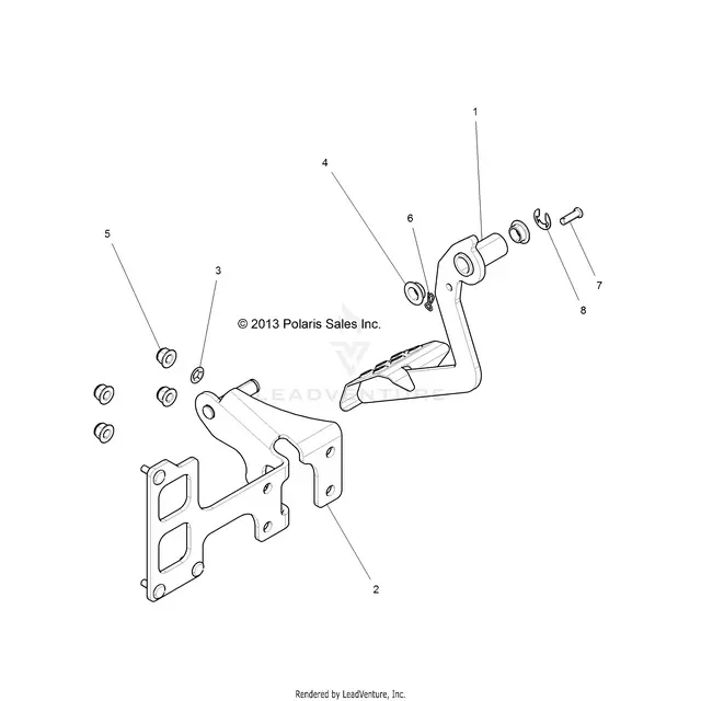 Brakes: Pedal And Master Cylinder - 2015 Polaris Rzr 4 900 1