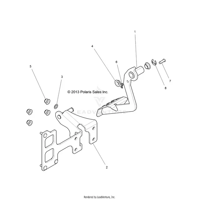 Brakes: Pedal And Master Cylinder - 2015 Polaris Rzr 900/900 Eps 1