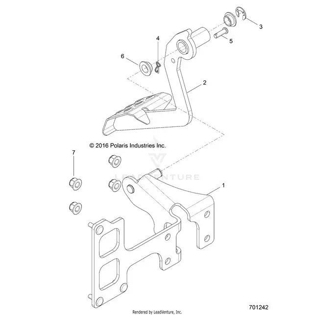 Brakes: Pedal And Master Cylinder - 2017 Polaris Rzr 570 1