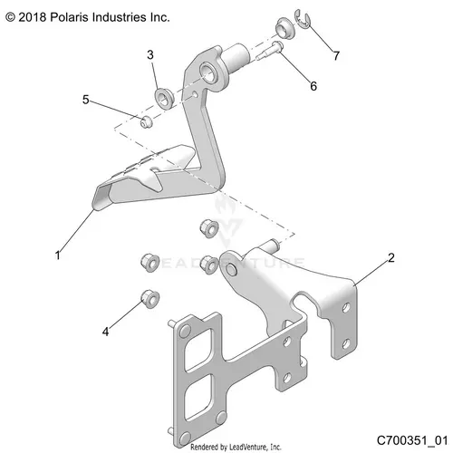 Brakes: Pedal And Master Cylinder - 2020 Polaris Rzr 570 1