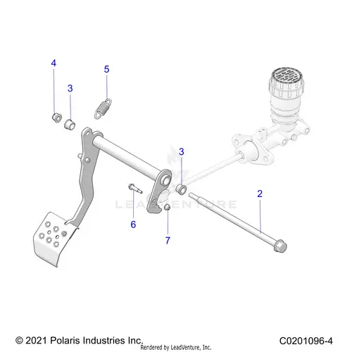 Brakes: Pedal And Master Cylinder Mounting - 2026 Polaris Rzr 200 Evap 1