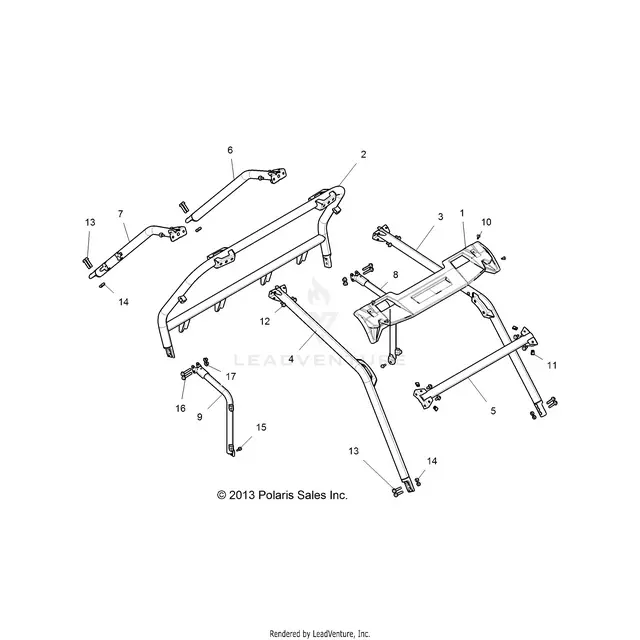 Chassis: Cab Frame - 2015 Polaris Rzr Xp 1000 1