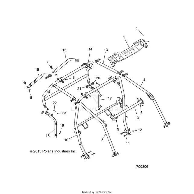 Chassis: Cab Frame - 2016 Polaris Rzr Xp 4 1000 1
