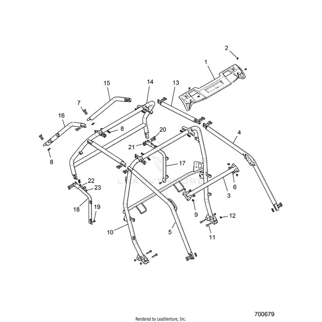 Chassis: Cab Frame - 2019 Polaris Rzr Turbo 4 1