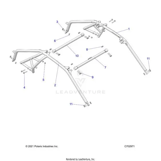 Chassis: Cab Frame - 2024 Polaris Rzr Turbo R Premium 1