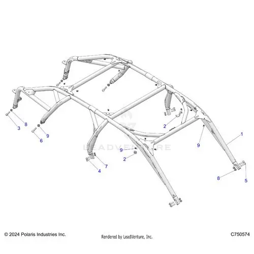 Chassis: Cab Frame - 2025 Polaris Rzr Pro R 4 Sport 1