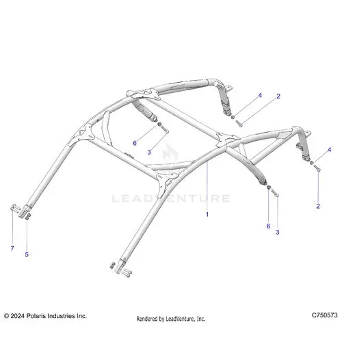 Chassis: Cab Frame - 2025 Polaris Rzr Pro R Sport 1