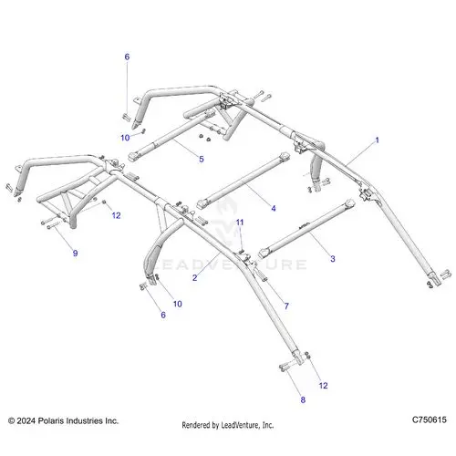 Chassis: Cab Frame - 2025 Polaris Rzr Pro S 4 Premium 1