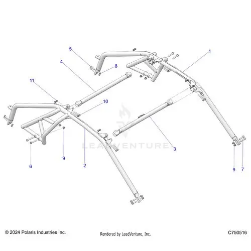 Chassis: Cab Frame - 2025 Polaris Rzr Pro S Ultimate 1