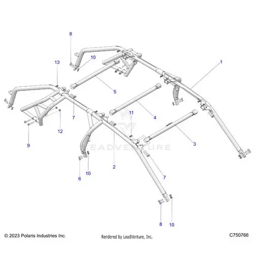 Chassis: Cab Frame - 2025 Polaris Rzr Pro Xp 4 Sport 1