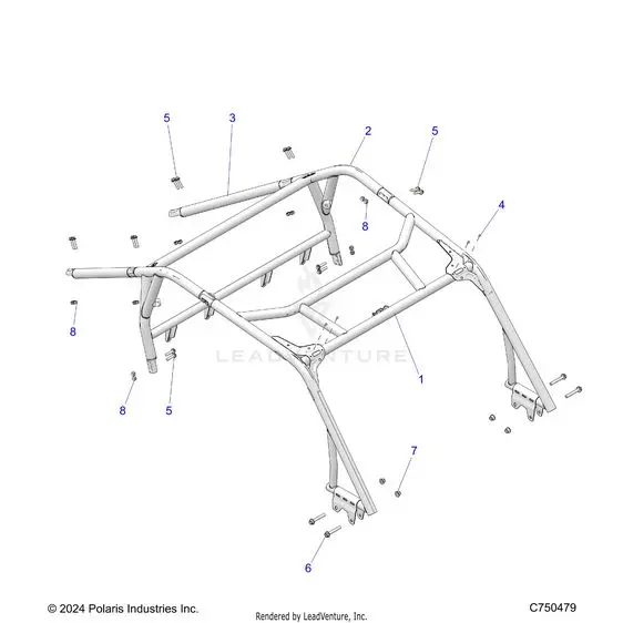 Chassis: Cab Frame - 2025 Polaris Rzr Xp 1000 Premium 1