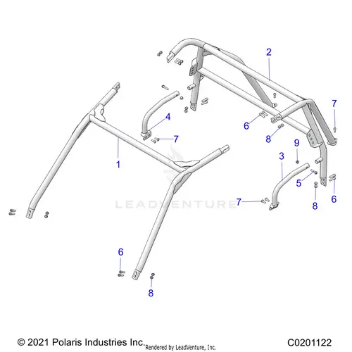 Chassis: Cab Frame - 2026 Polaris Rzr 200 Evap 1