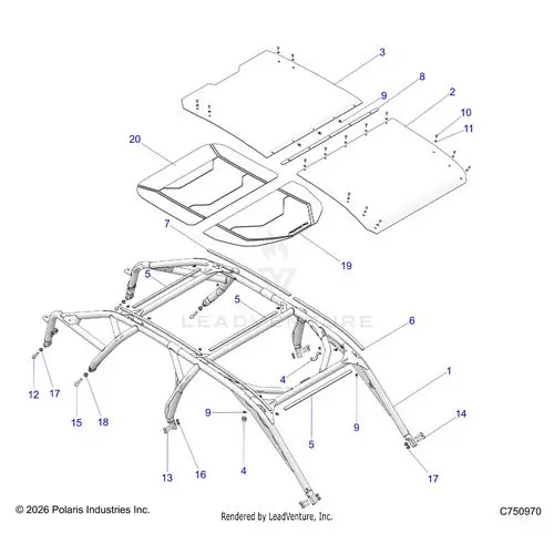 Chassis: Cab Frame - 2026 Polaris Rzr Pro R 4 Le 1