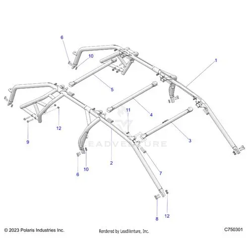 Chassis: Cab Frame - 2026 Polaris Rzr Pro S 4 Ultimate Evap Le 1