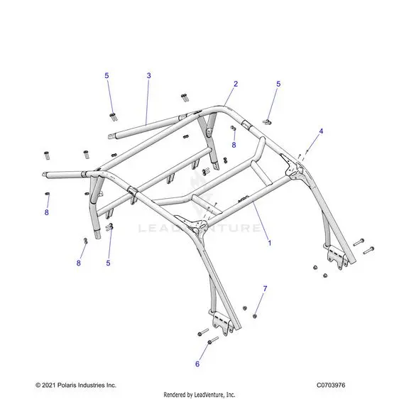 Chassis: Cab Frame - 2026 Polaris Rzr Xp 1000 Ultimate 1