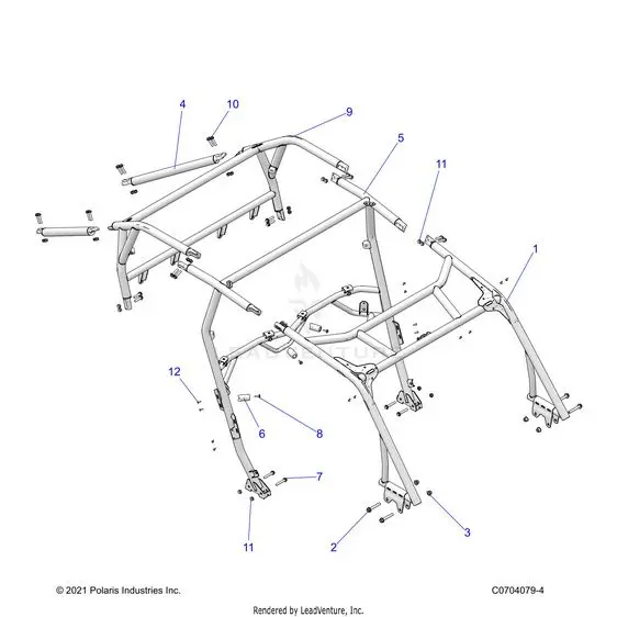 Chassis: Cab Frame - 2026 Polaris Rzr Xp 4 1000 Ultimate 1