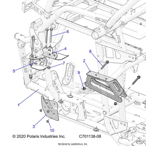 Chassis: Engine And Rear Driveline Mounting - 2022 Polaris Rzr Pro R 4 Ultimate 1