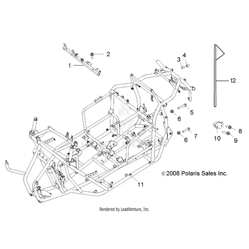 Chassis: Frame - 2020 Polaris Rzr 170 1